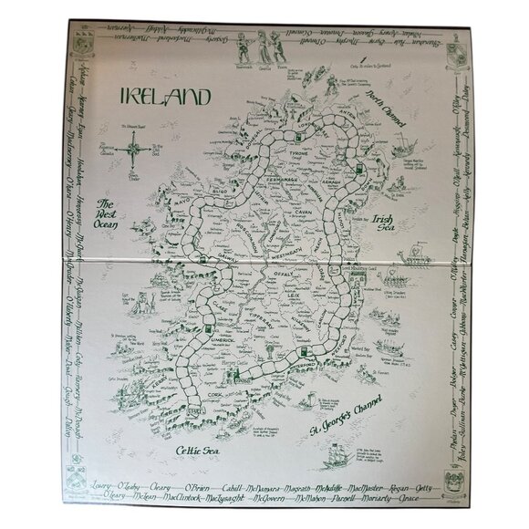 Kingdom of Irland Game Set Map Of Ireland Board Complete Rare *Read Vintage - Picture 8 of 16
